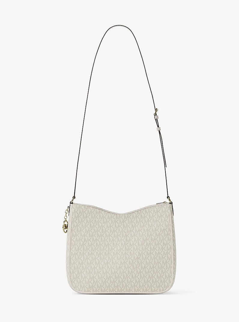 Nayla Medium Signature Logo Messenger Bag