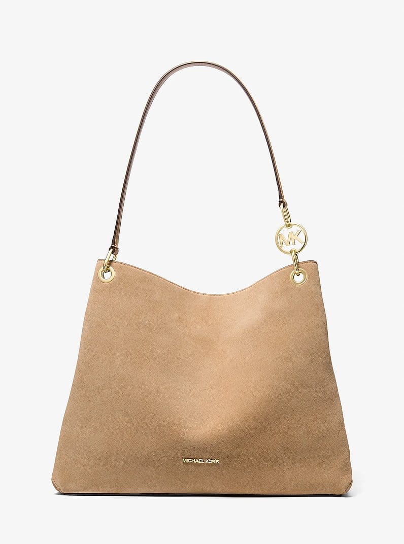 Christina Large Suede Shoulder Bag