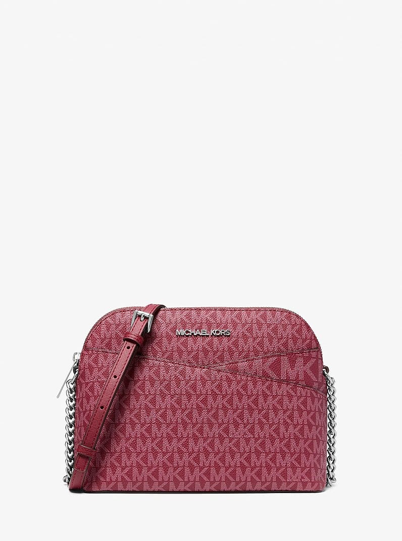 Jet Set Travel Medium Logo Dome Crossbody Bag