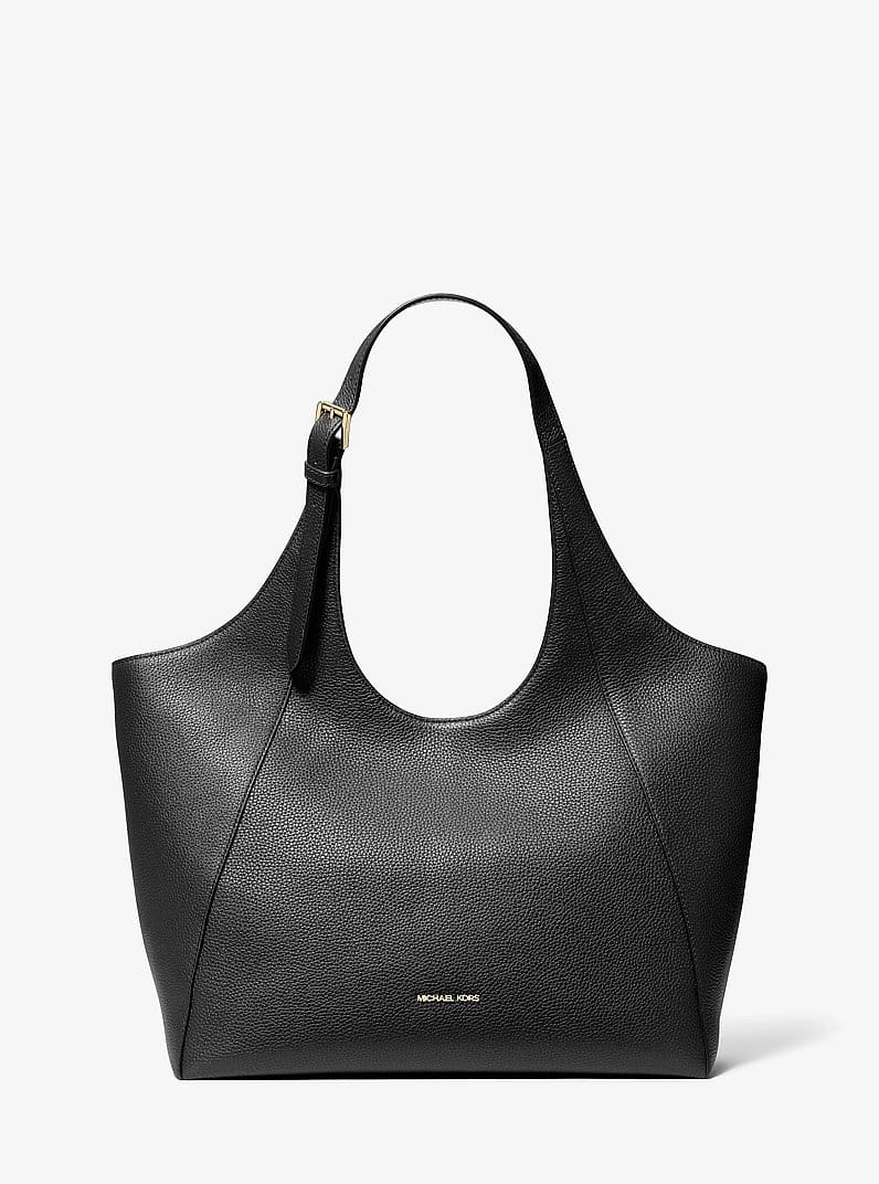 Bernie Large Pebbled Leather Tote Bag