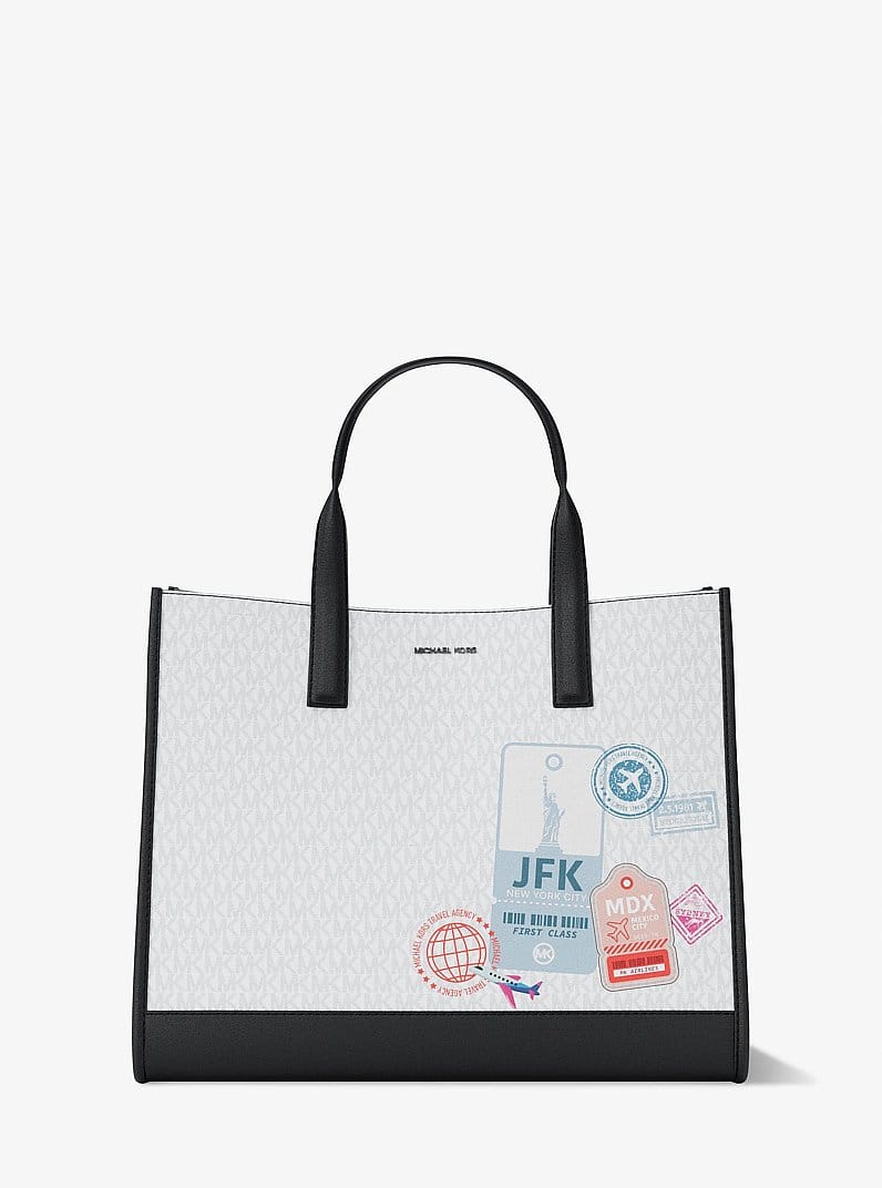 Cooper Medium Embellished Signature Logo Tote Bag