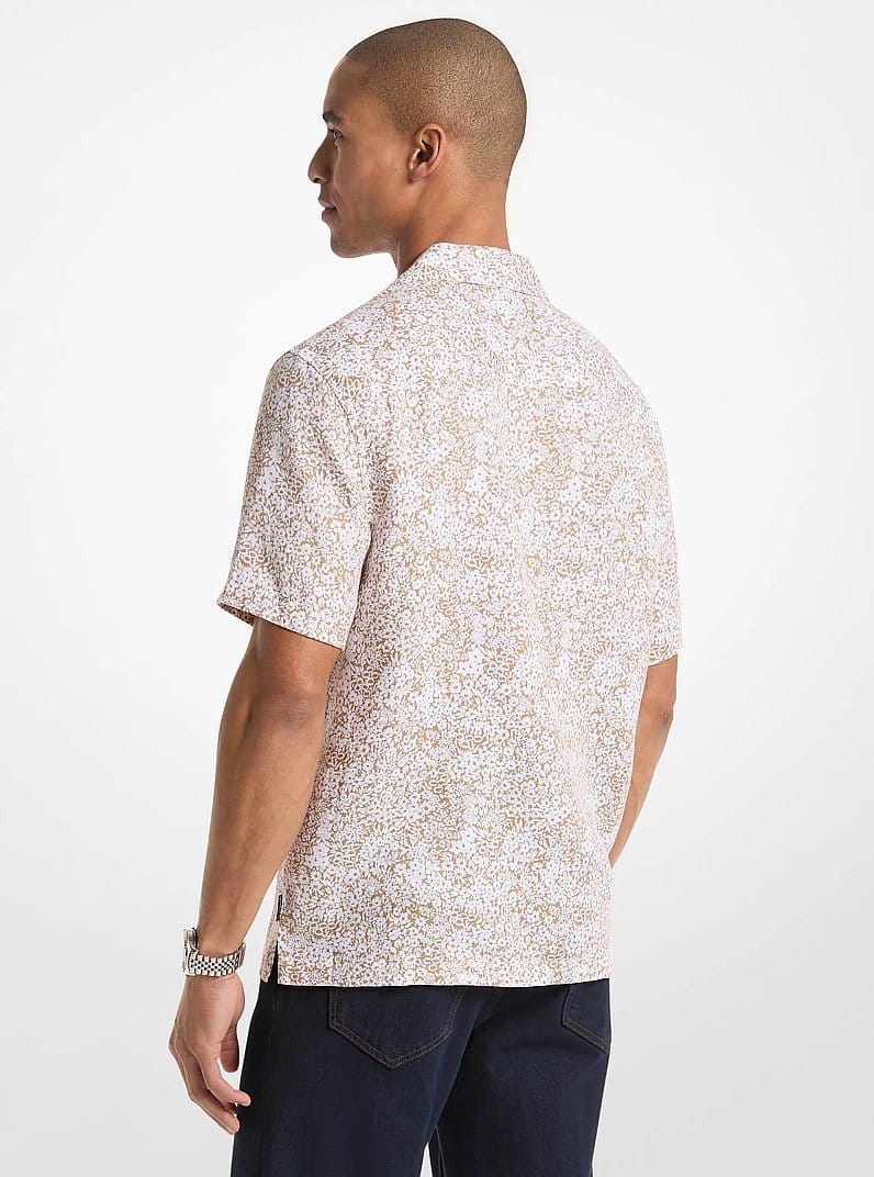 Floral Print Linen Shirt