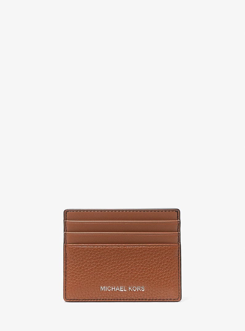 Cooper Pebbled Leather Tall Card Case