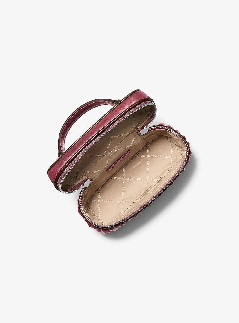 Vivi Small Matelassé Burnished Vanity Crossbody Bag