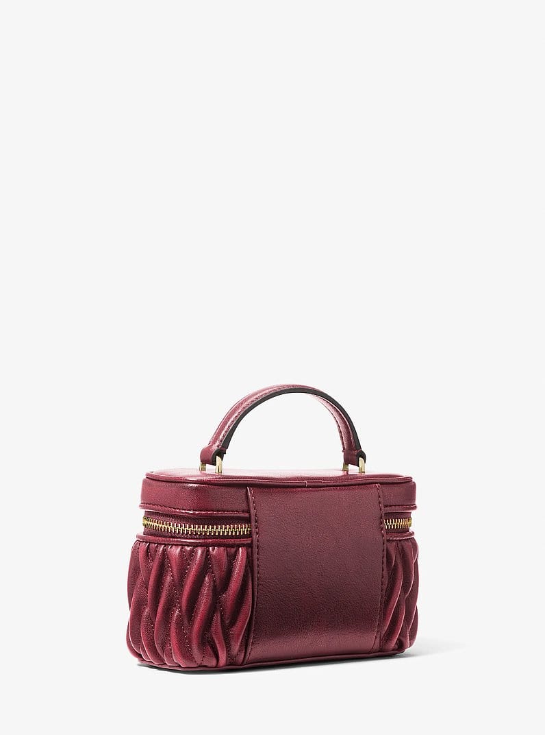 Vivi Small Matelassé Burnished Vanity Crossbody Bag