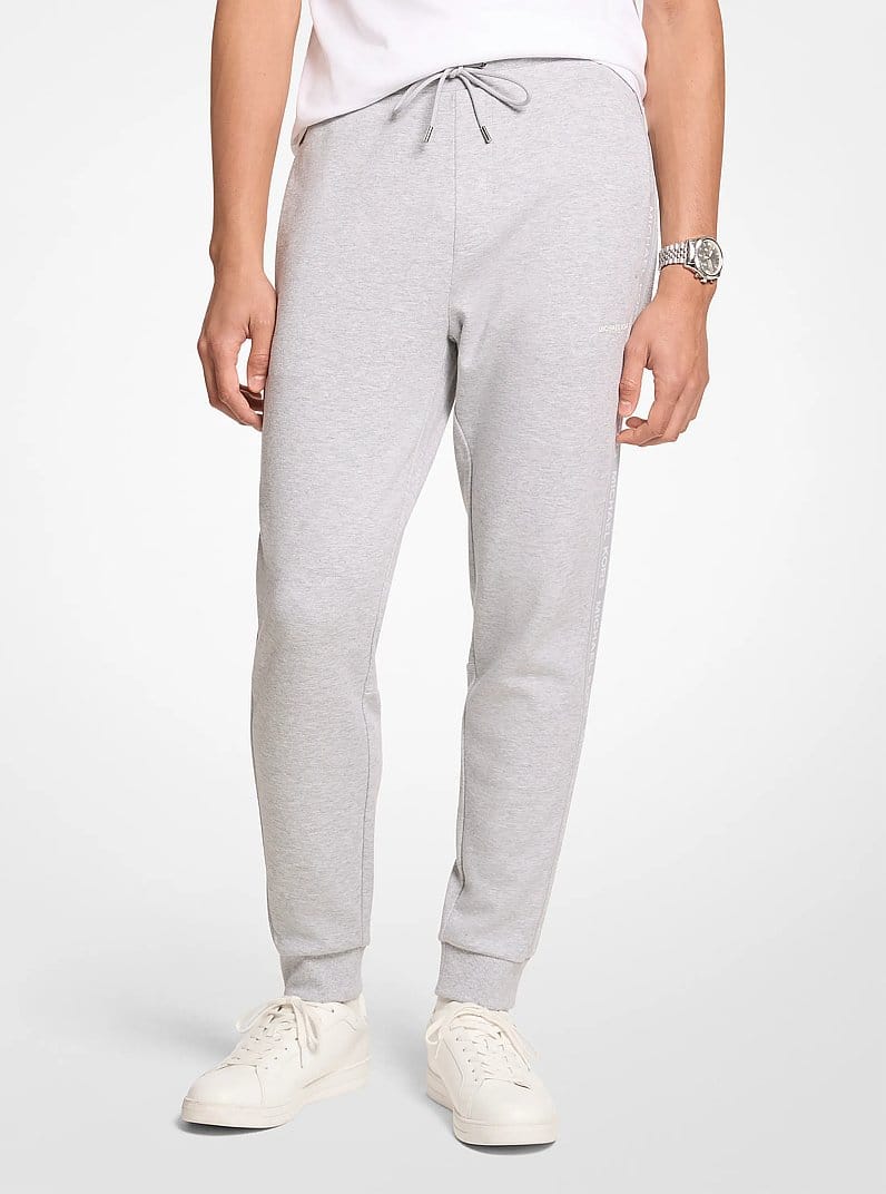 Logo Tape Cotton Blend Joggers