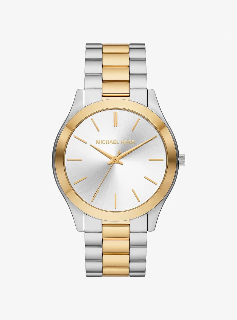 Oversized Aspyn Two-Tone Watch