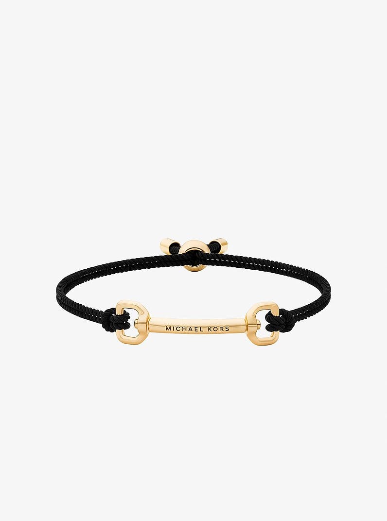 Horsebit Cord Slider Bracelet