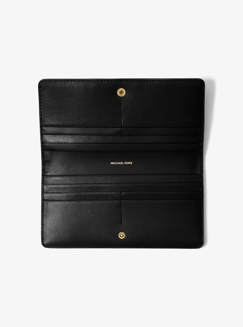 Bryant Large Pebbled Leather Snap-Front Wallet