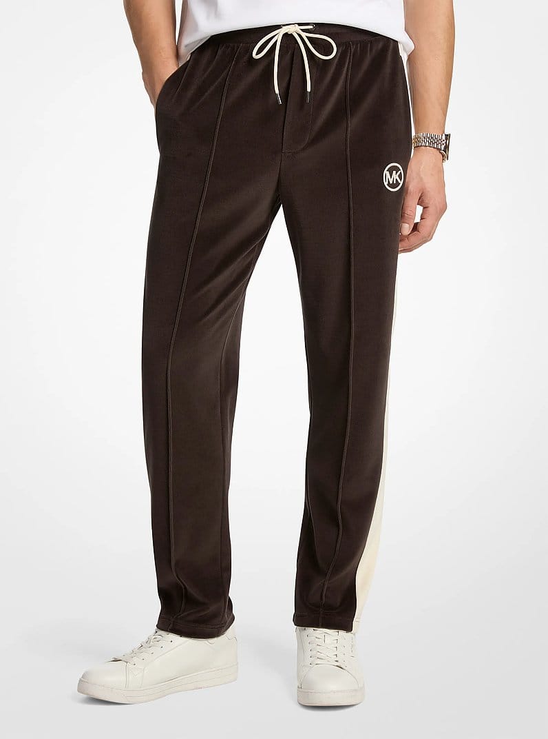 Stripe Velour Joggers