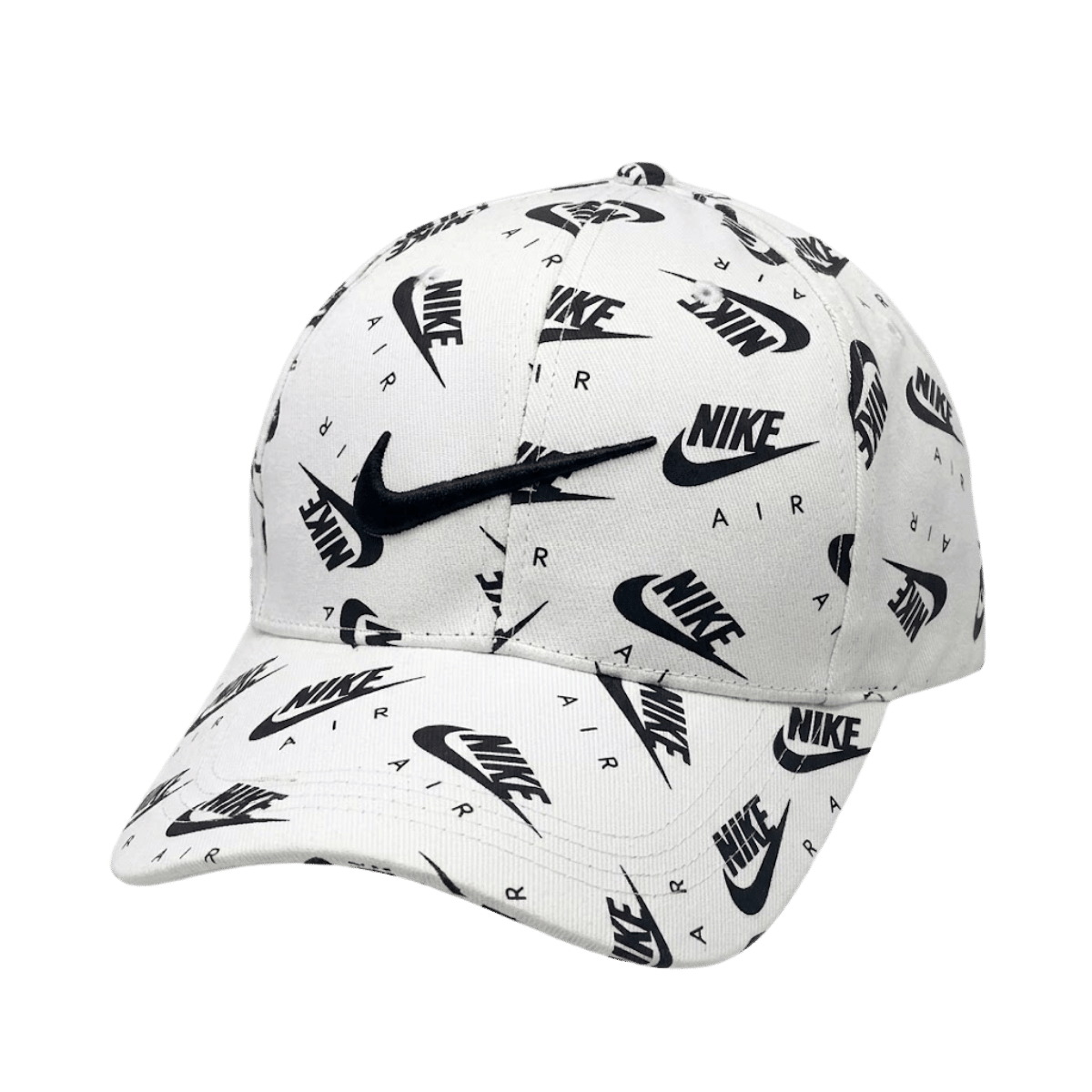 Nike Unisex Full Print Urban Baseball Cap - White/Black