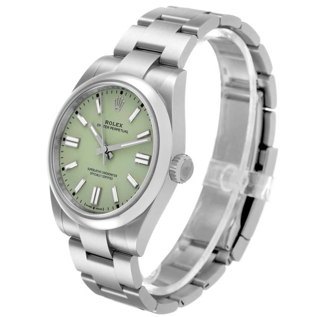 Oyster Perpetual 'Pistachio' Dial (Reference 134300). A 41mm unworn stainless steel automatic wristwatch. 2025