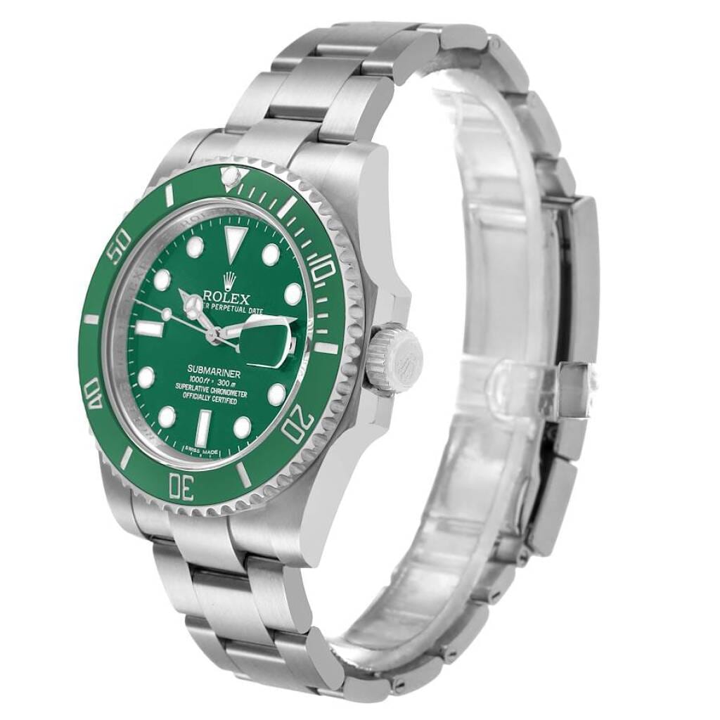 Submariner 'Hulk' (Reference 116610LV). A 40mm stainless steel automatic wristwatch with date. 2011