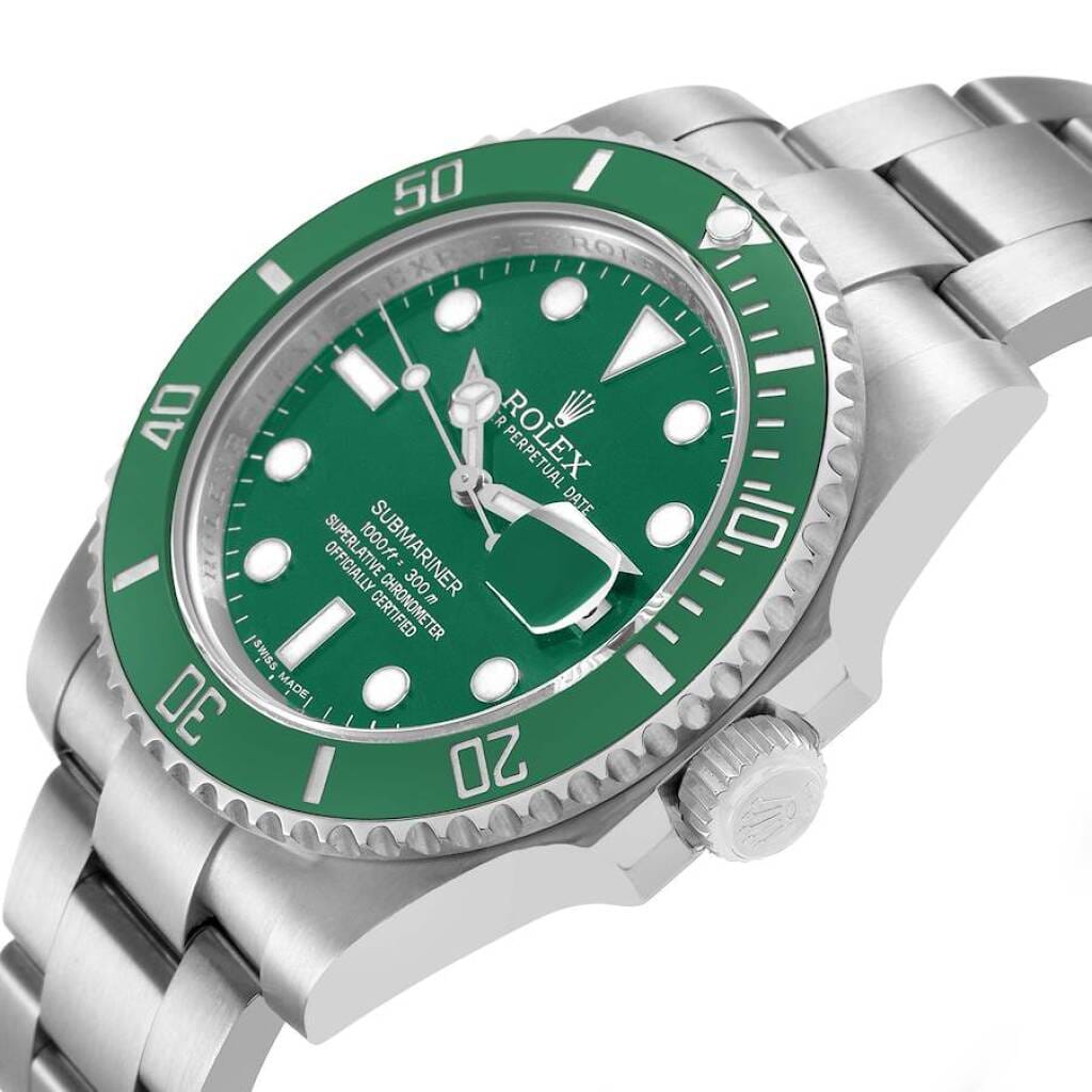 Submariner 'Hulk' (Reference 116610LV). A 40mm stainless steel automatic wristwatch with date. 2011