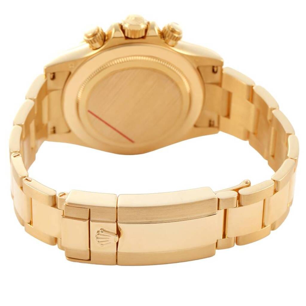 Cosmograph Daytona (Reference 116508). A 40mm yellow gold automatic wristwatch with chronograph.