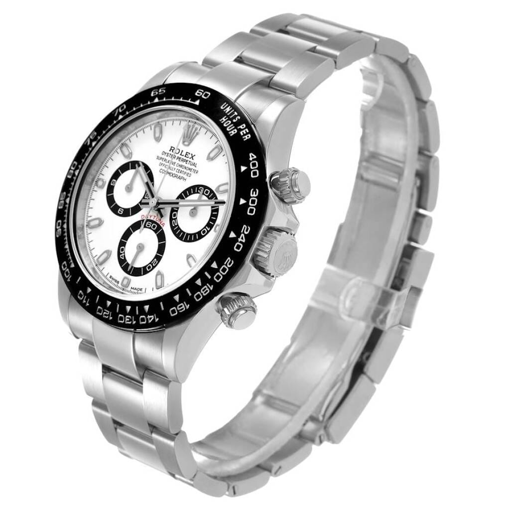 Cosmograph Daytona 'Panda' (Reference 116500LN). A 40mm stainless steel automatic wristwatch with chronograph. 2017