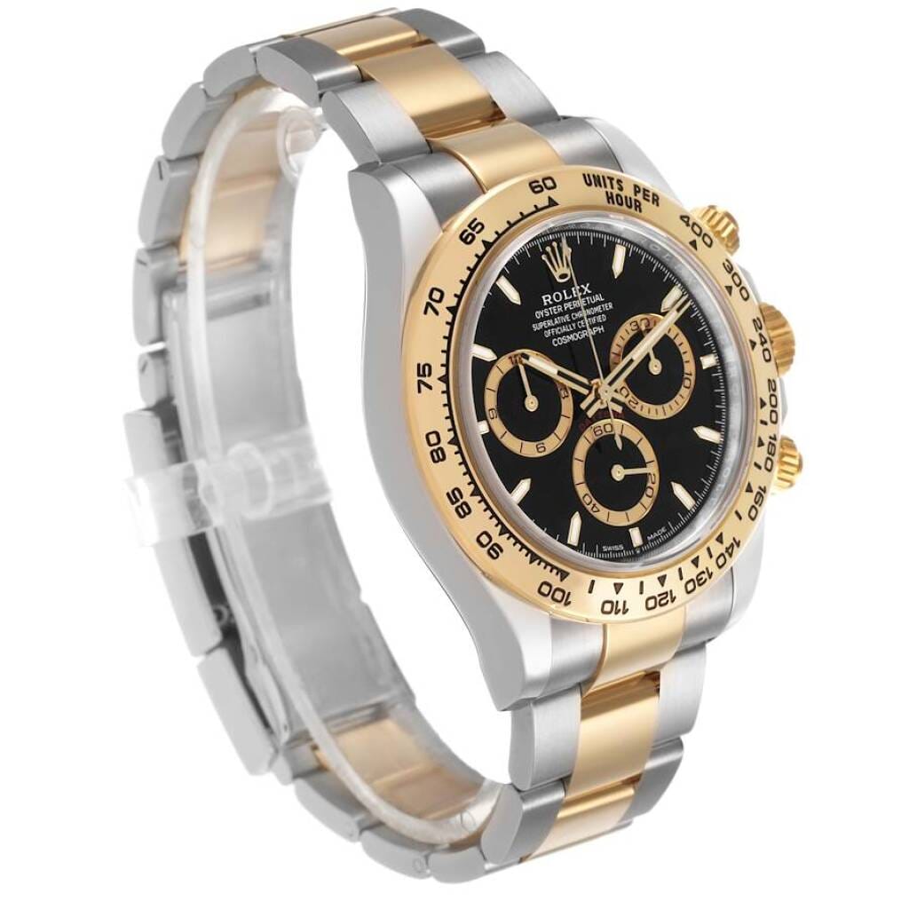 Cosmograph Daytona (Reference 126503). A 40mm yellow gold stainless steel automatic wristwatch with chronograph. 2024
