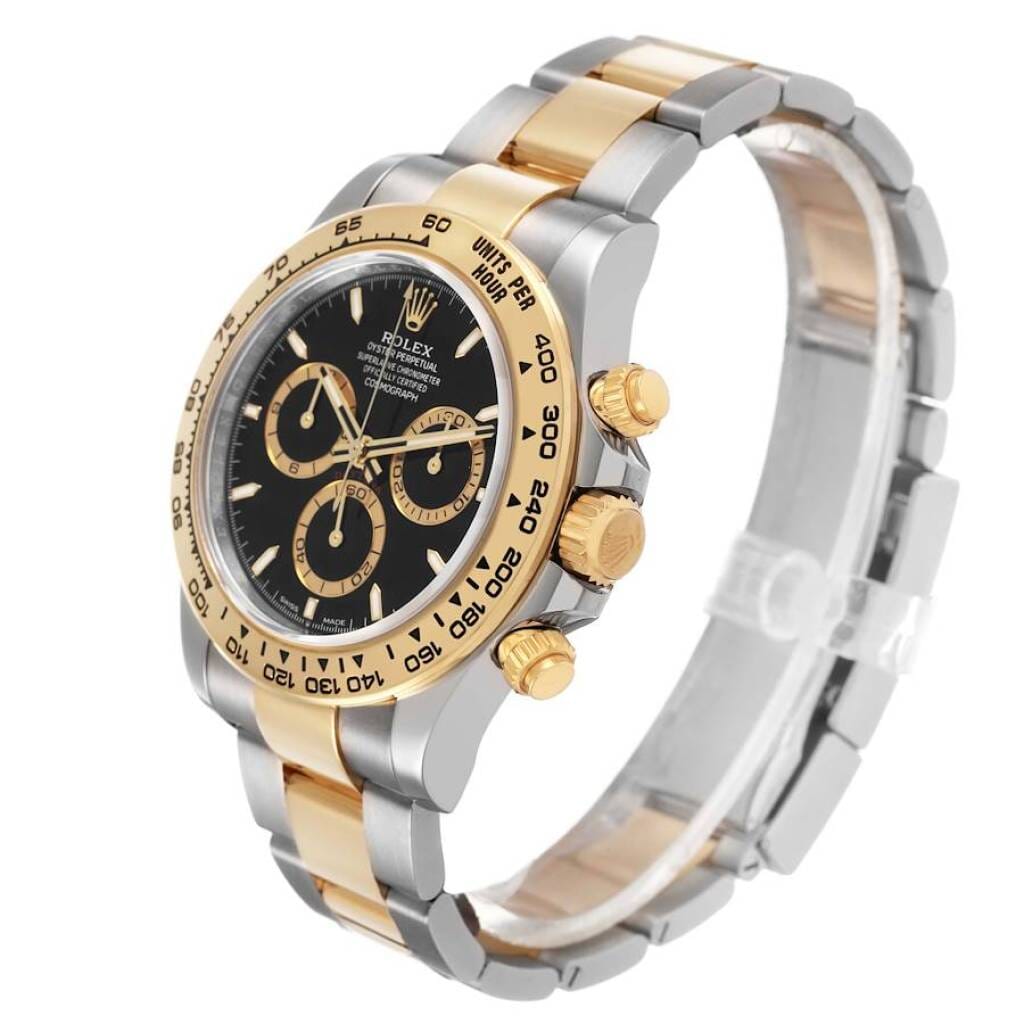 Cosmograph Daytona (Reference 126503). A 40mm yellow gold stainless steel automatic wristwatch with chronograph. 2024