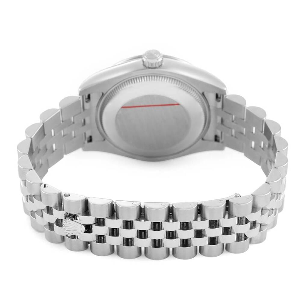 Datejust (Reference 178344). A 31mm white gold stainless steel diamond-set automatic wristwatch with date.