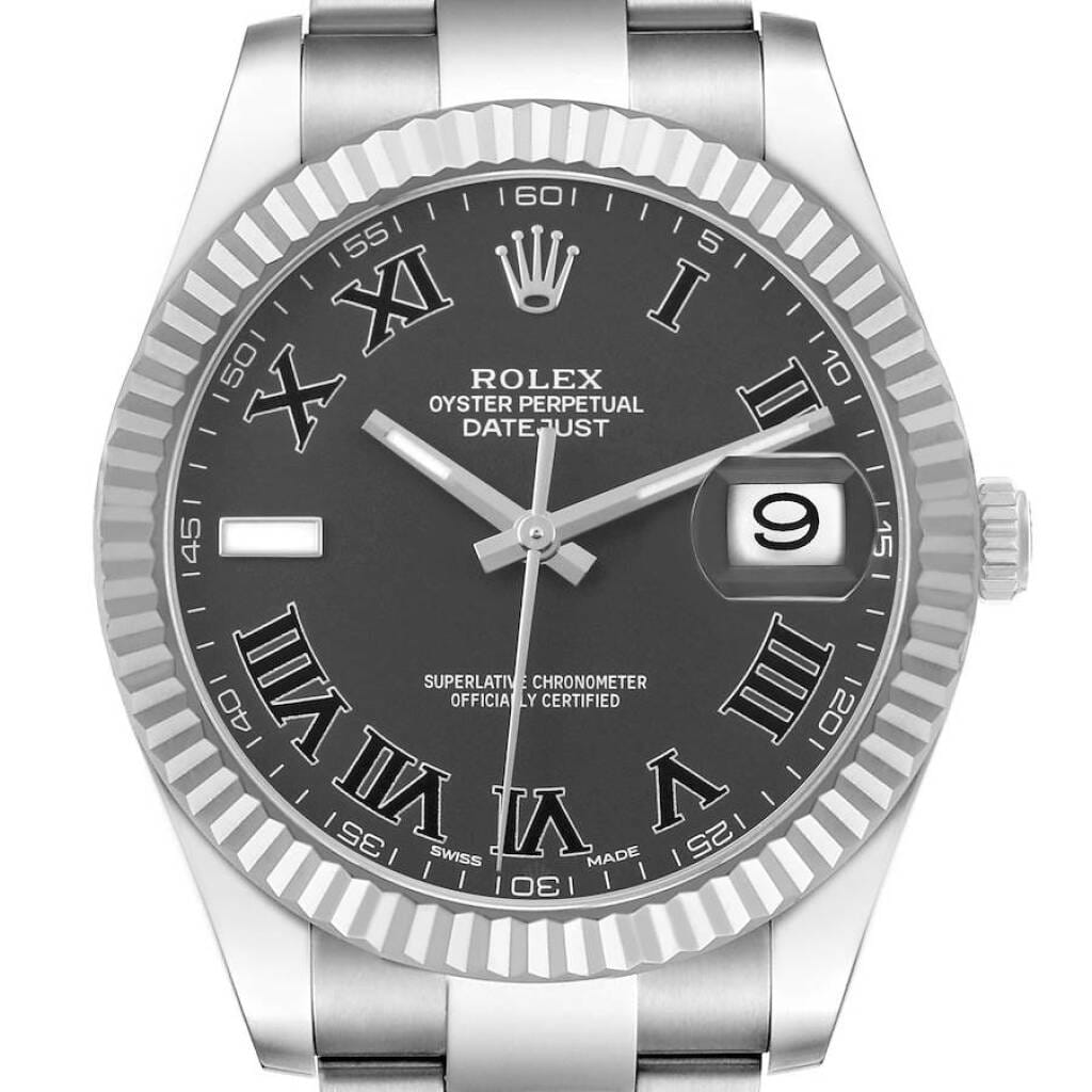 Datejust (Reference 116334). A 41mm white gold stainless steel automatic wristwatch with date. 2016