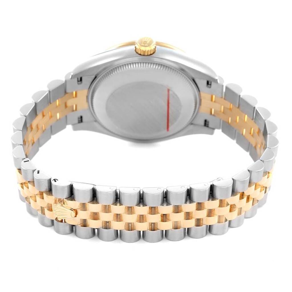 Datejust (Reference 278383). A 31mm yellow gold stainless steel diamond-set automatic wristwatch with date.