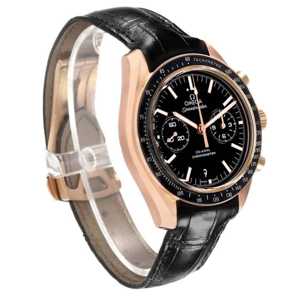 Speedmaster Two Counters (Reference 311.63.44.51.01.001). A 44.25mm rose gold automatic wristwatch with date and chronograph.