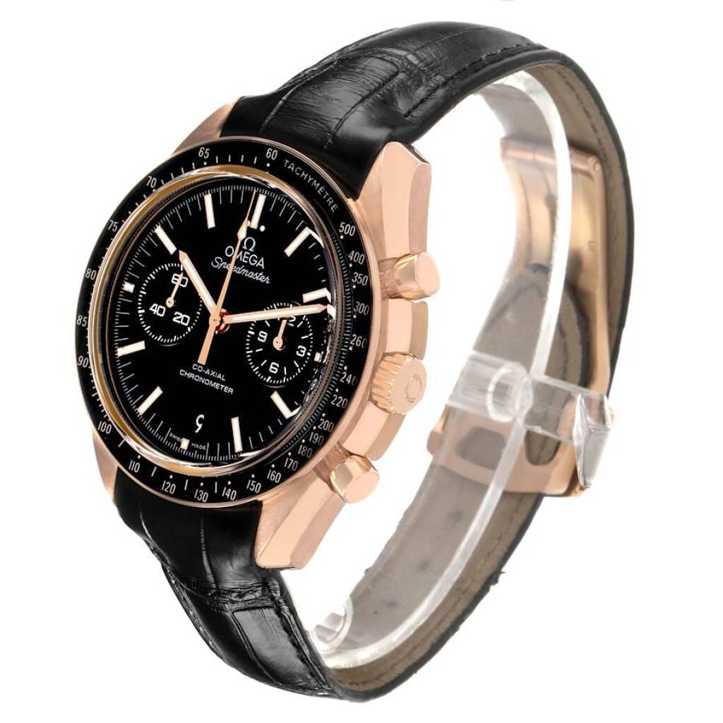 Speedmaster Two Counters (Reference 311.63.44.51.01.001). A 44.25mm rose gold automatic wristwatch with date and chronograph.
