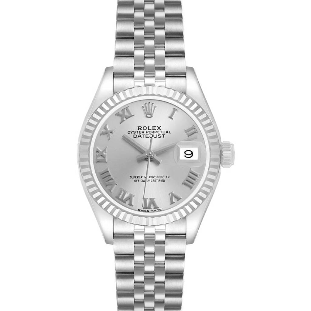 Datejust (Reference 279174). A 28mm white gold stainless steel automatic wristwatch with date. 2018