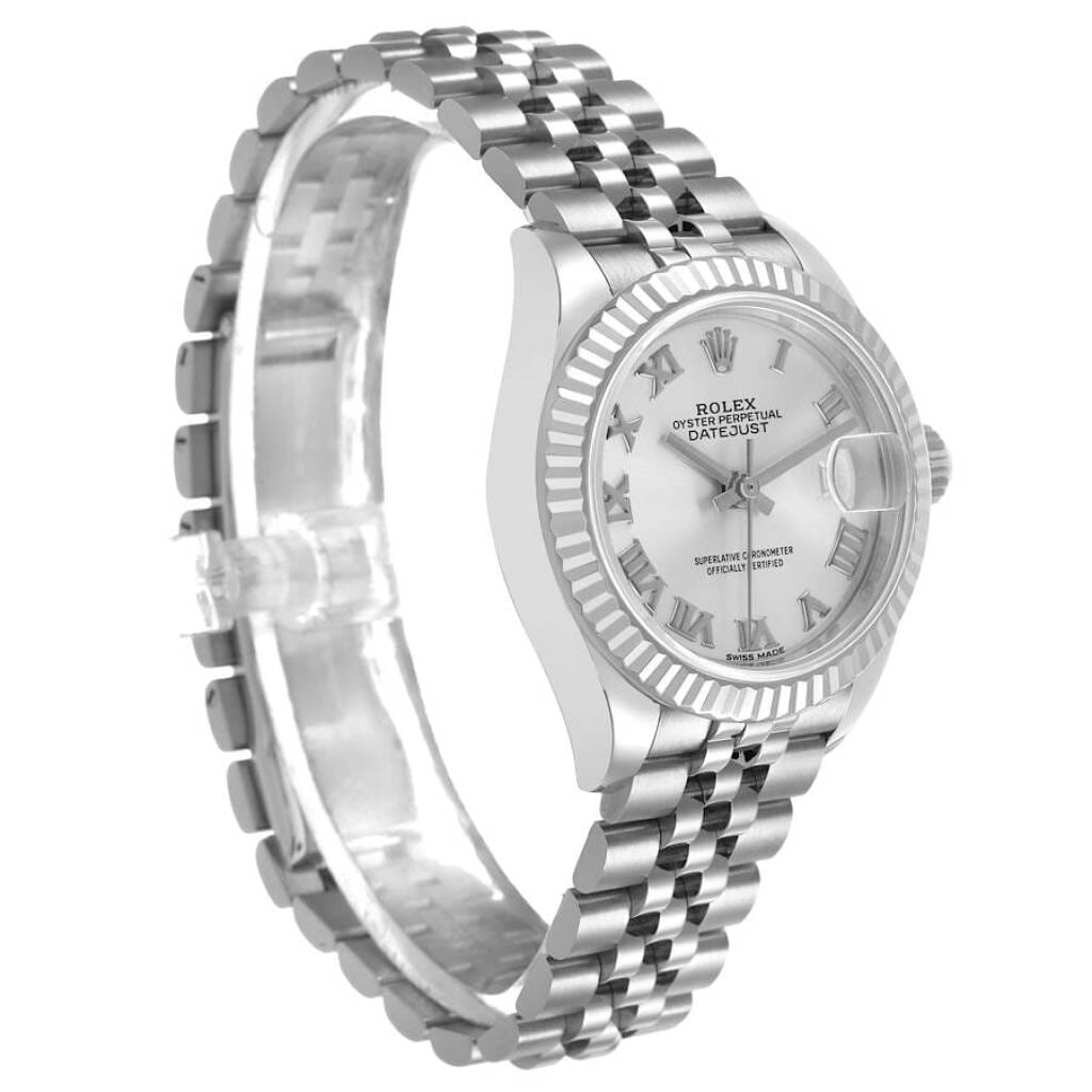 Datejust (Reference 279174). A 28mm white gold stainless steel automatic wristwatch with date. 2018