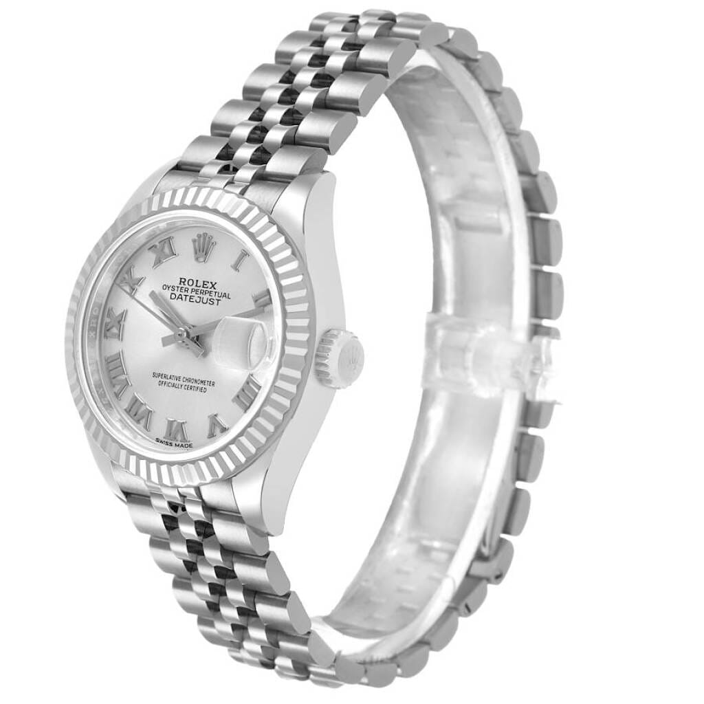 Datejust (Reference 279174). A 28mm white gold stainless steel automatic wristwatch with date. 2018