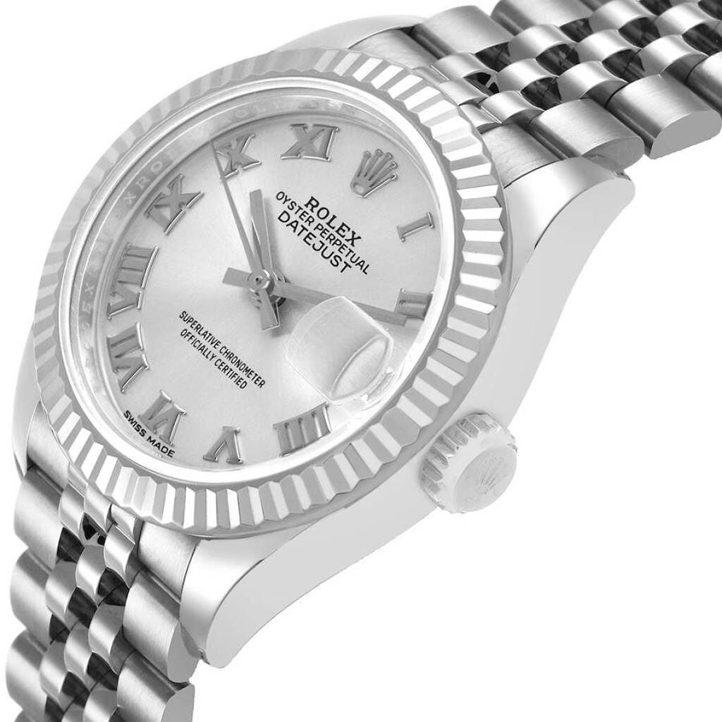 Datejust (Reference 279174). A 28mm white gold stainless steel automatic wristwatch with date. 2018