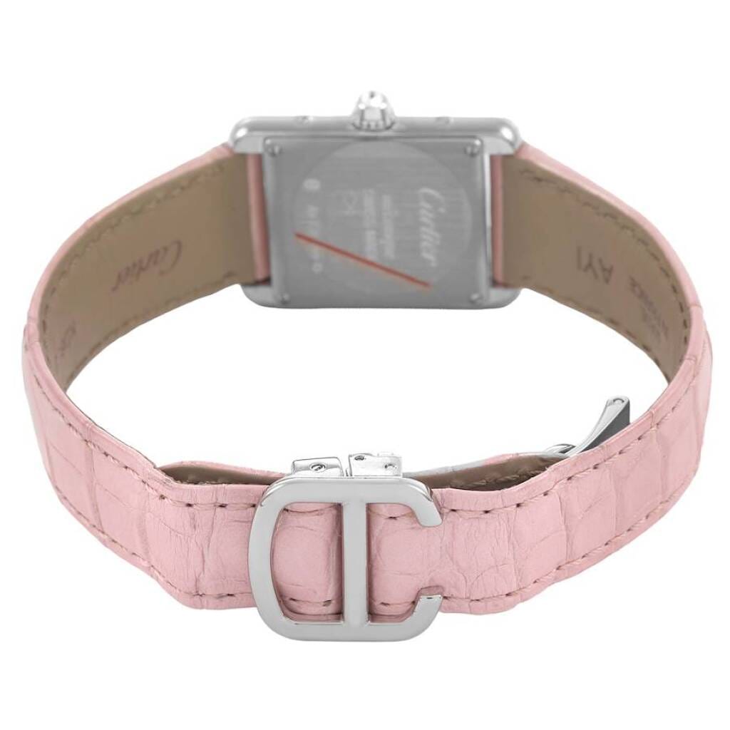 Tank Louis (Reference WJTA0011). A 29.5mm white gold diamond-set manual wind wristwatch. 2017