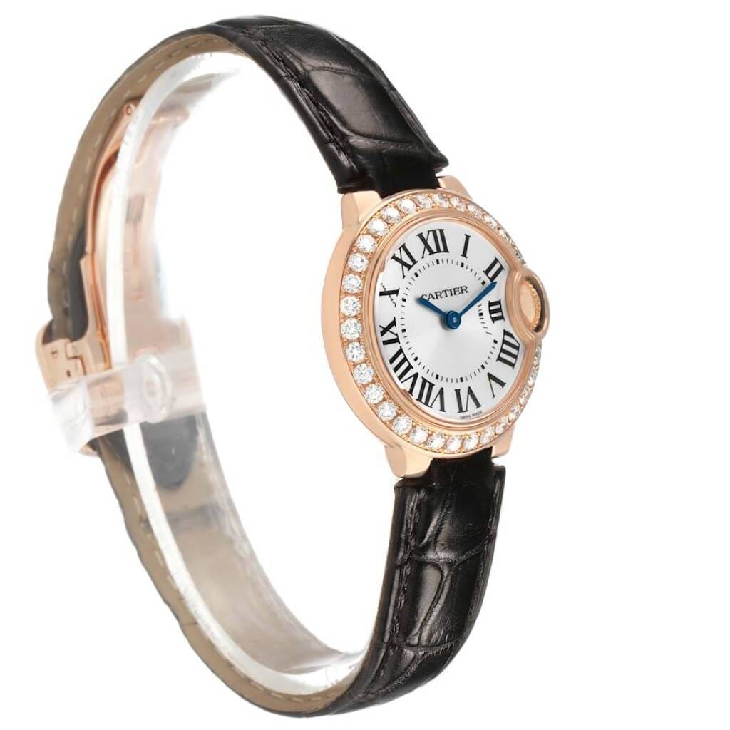 Ballon Bleu (Reference WE900251). A 28mm rose gold diamond-set quartz wristwatch.