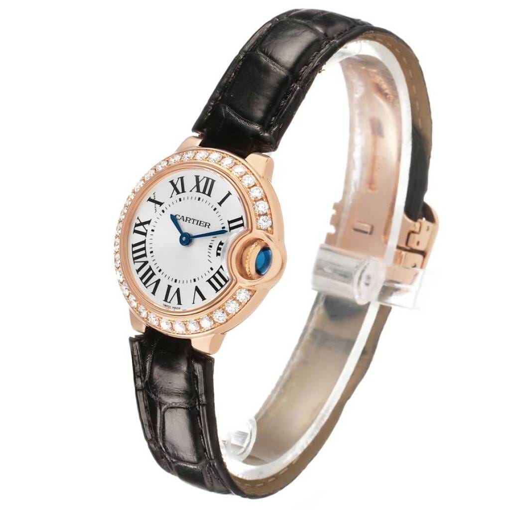 Ballon Bleu (Reference WE900251). A 28mm rose gold diamond-set quartz wristwatch.
