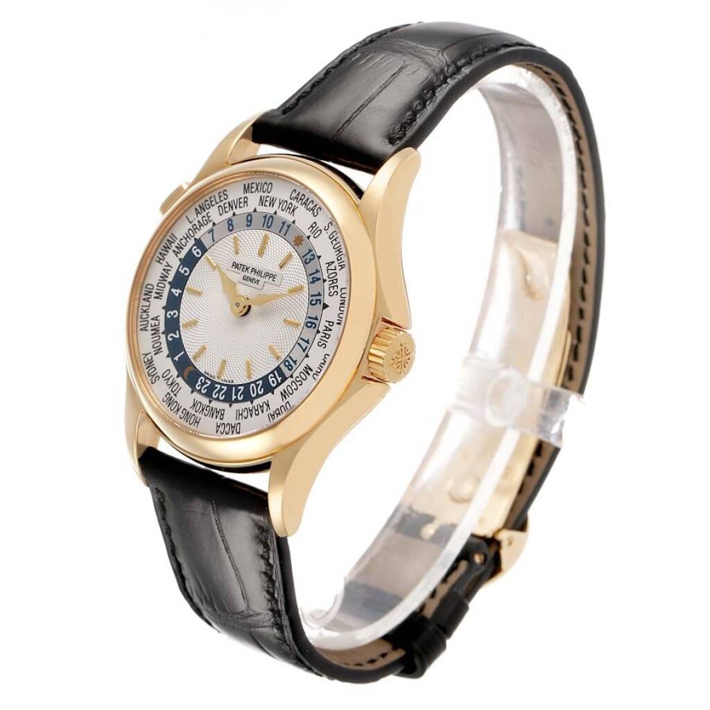 Complications (Reference 5110J-001). A 37mm yellow gold automatic wristwatch with world time.