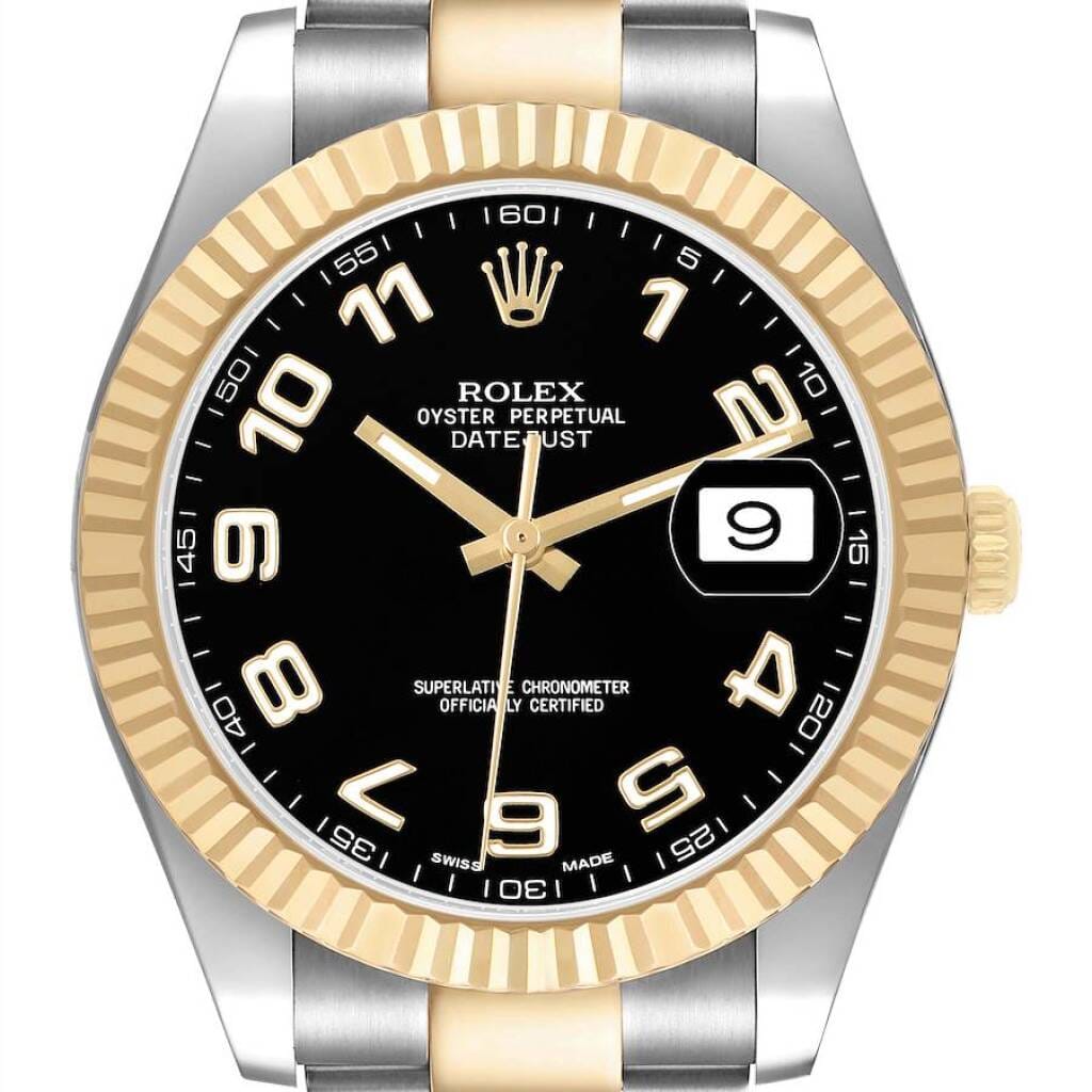 Datejust (Reference 116333). A 41mm yellow gold stainless steel automatic wristwatch with date. 2010