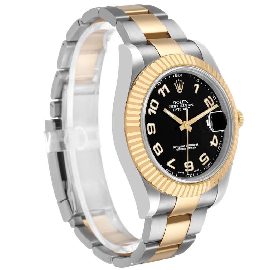 Datejust (Reference 116333). A 41mm yellow gold stainless steel automatic wristwatch with date. 2010