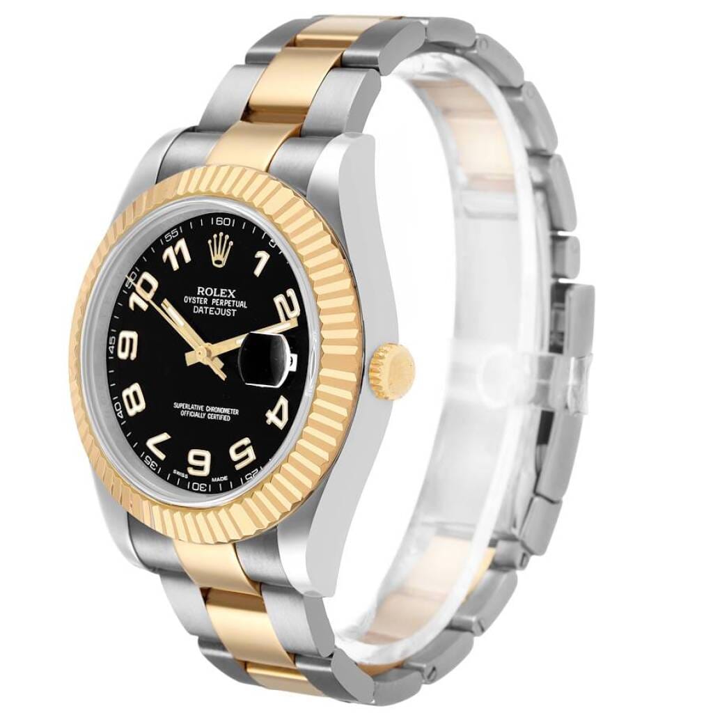 Datejust (Reference 116333). A 41mm yellow gold stainless steel automatic wristwatch with date. 2010