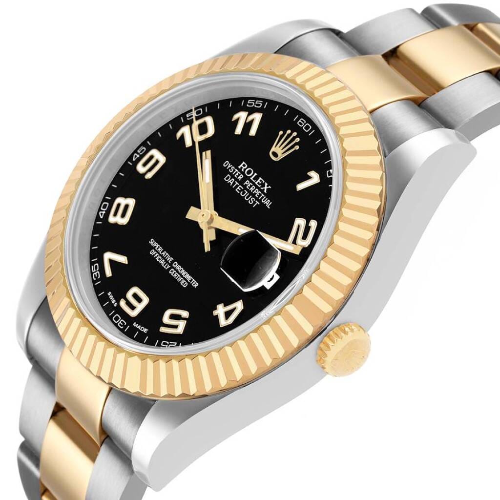 Datejust (Reference 116333). A 41mm yellow gold stainless steel automatic wristwatch with date. 2010
