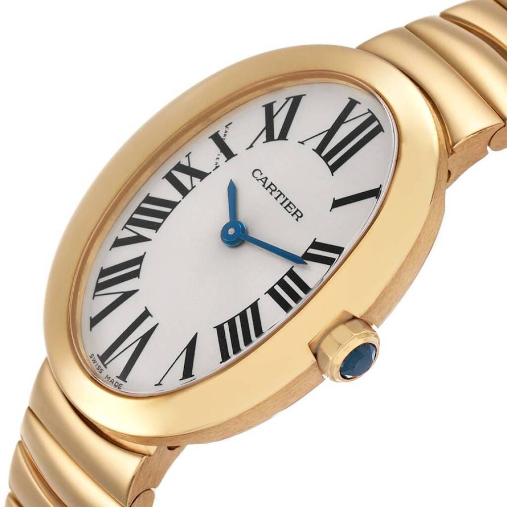 Baignoire Small (Reference W8000008). A 30mm yellow gold quartz wristwatch.