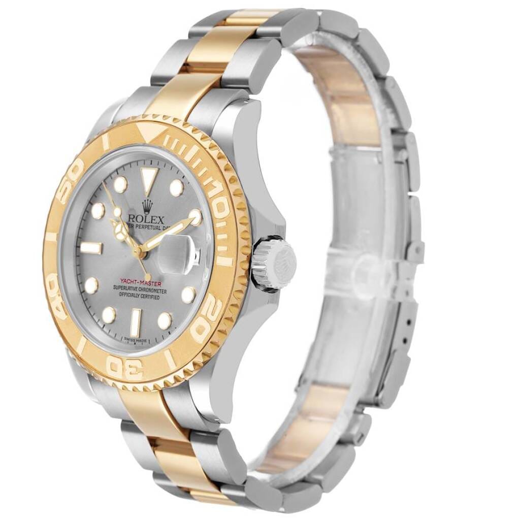 Yacht-Master (Reference 16623). A 40mm yellow gold stainless steel automatic wristwatch with date. 2005-2006