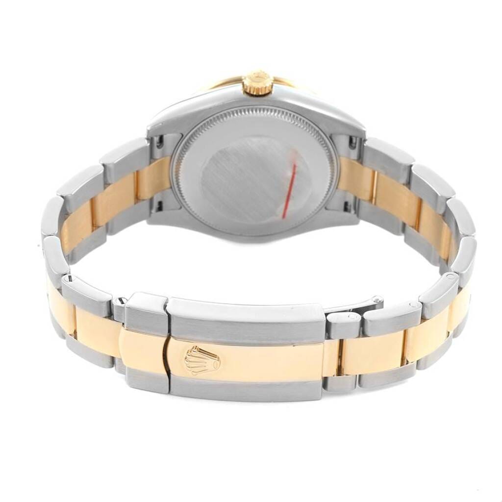 Datejust (Reference 178383). A 31mm yellow gold stainless steel diamond-set automatic wristwatch with date. 2011