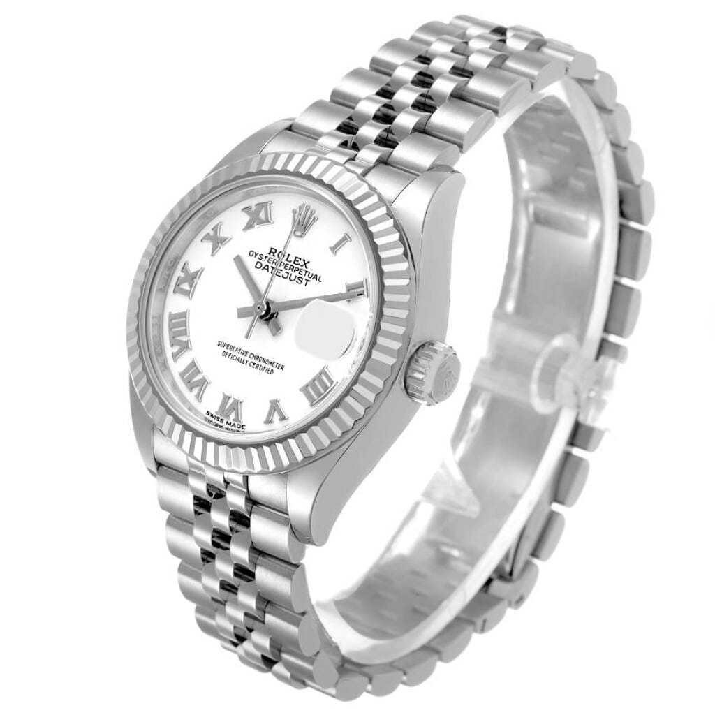 Datejust (Reference 279174). A 28mm white gold stainless steel automatic wristwatch with date. 2018