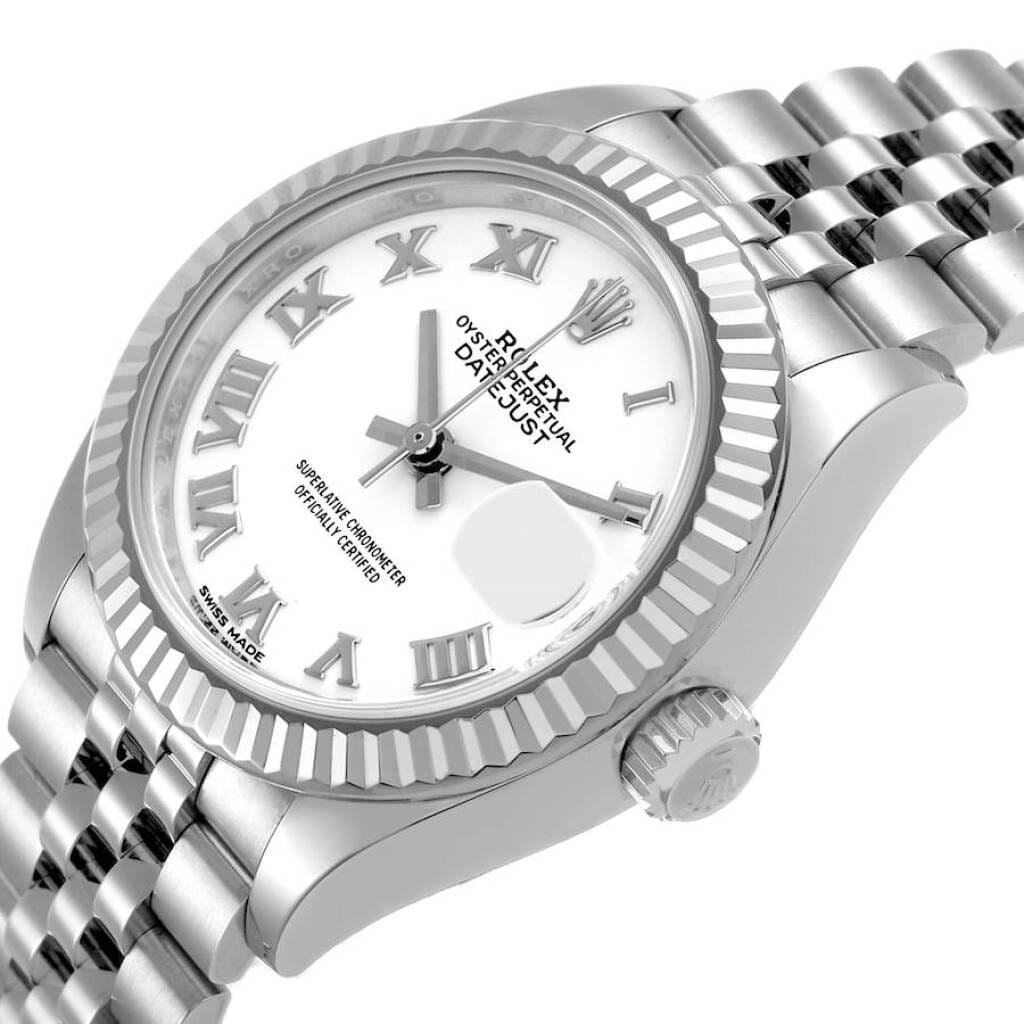 Datejust (Reference 279174). A 28mm white gold stainless steel automatic wristwatch with date. 2018