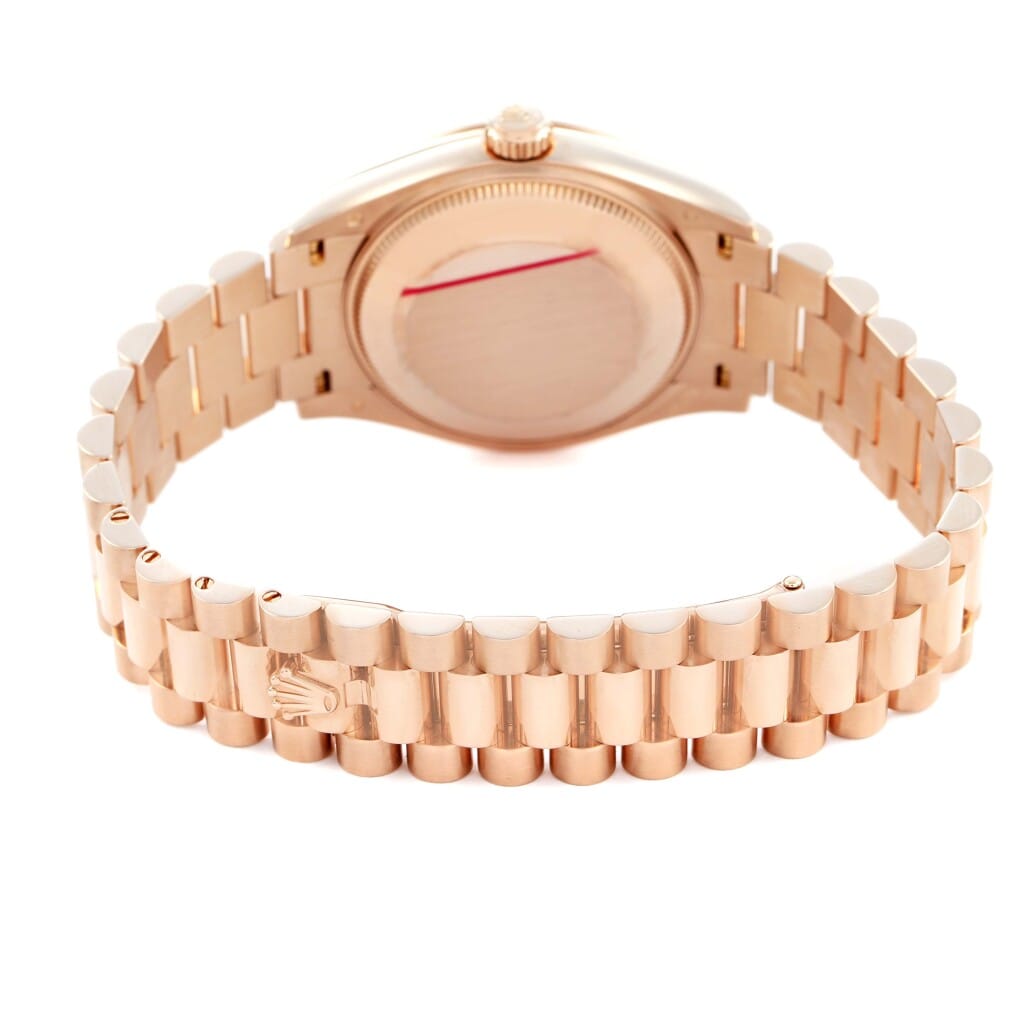 President Datejust (Reference 278275). A 31mm rose gold diamond-set automatic wristwatch with date. 2022