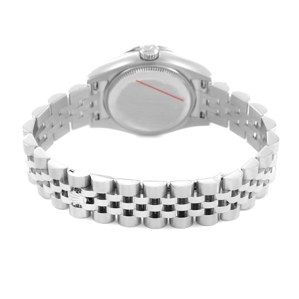 Datejust (Reference 179384). A 26mm white gold stainless steel diamond-set automatic wristwatch with date.