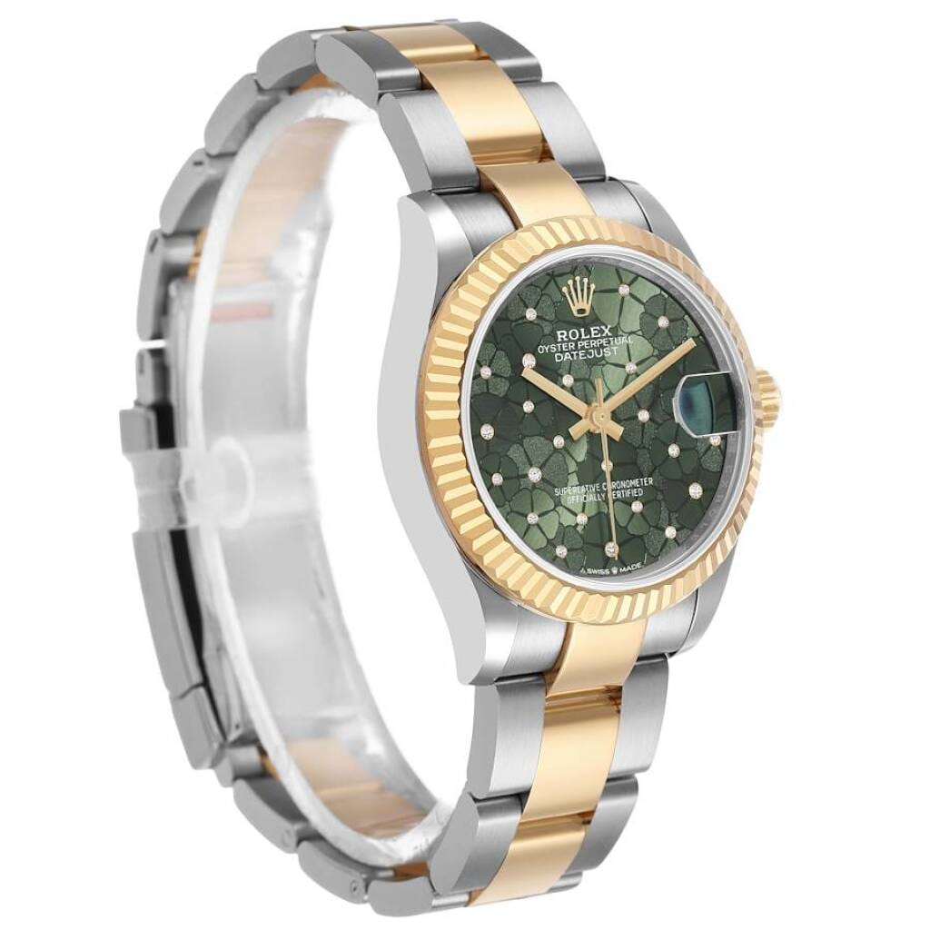 Datejust (Reference 278273). A 31mm yellow gold stainless steel diamond-set automatic wristwatch with date. 2019