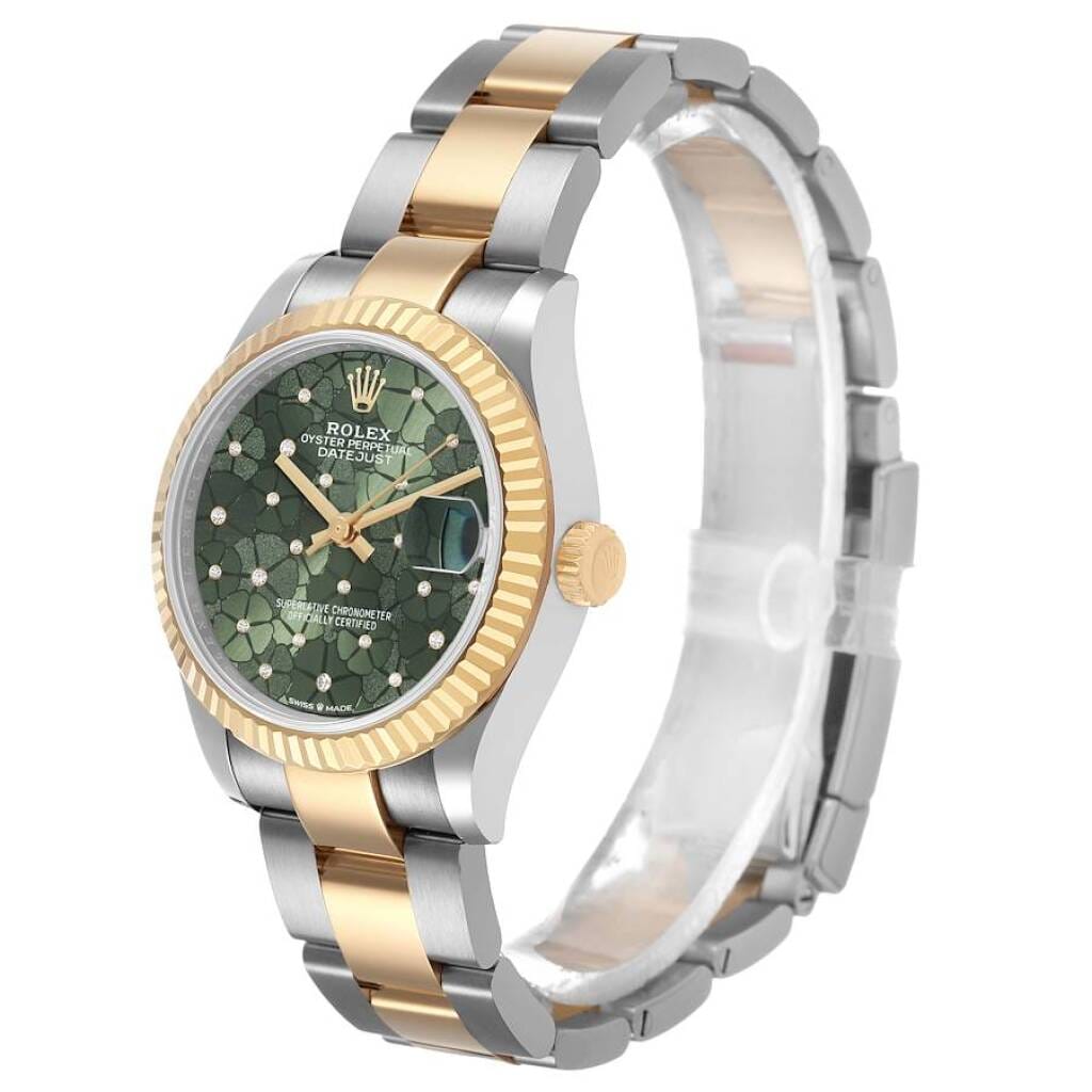 Datejust (Reference 278273). A 31mm yellow gold stainless steel diamond-set automatic wristwatch with date. 2019