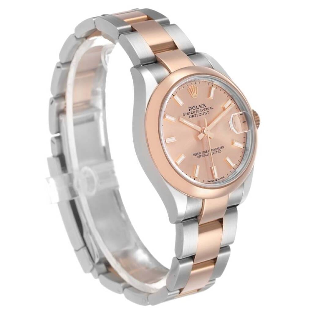 Datejust (Reference 278241). A 31mm rose gold stainless steel automatic wristwatch with date. 2019
