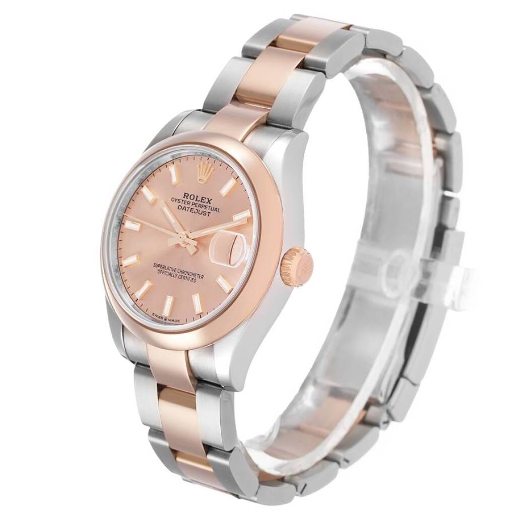 Datejust (Reference 278241). A 31mm rose gold stainless steel automatic wristwatch with date. 2019
